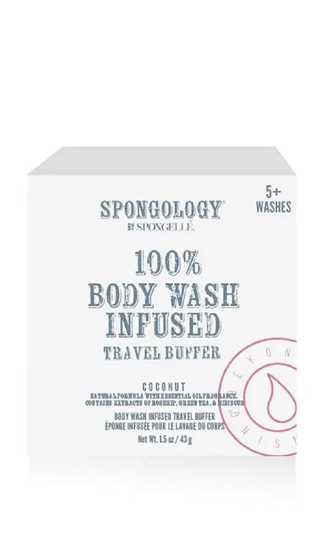 Spongology 100%  Infused Travel Buffer - Coconut